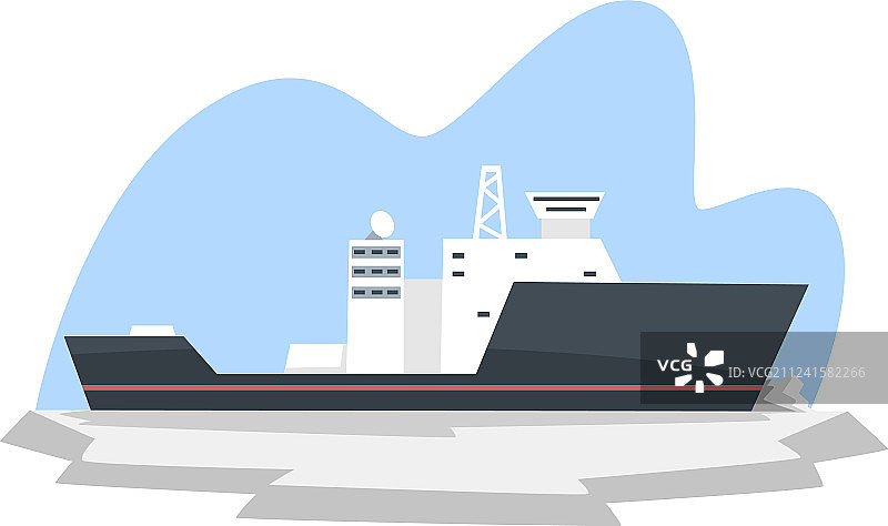 北极破冰探险图片素材