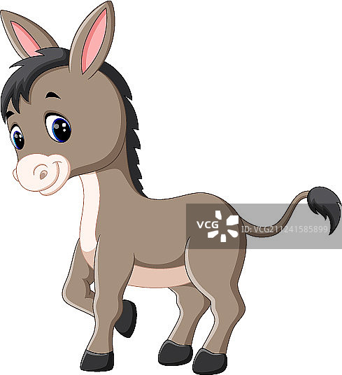 卡通快乐驴图片素材