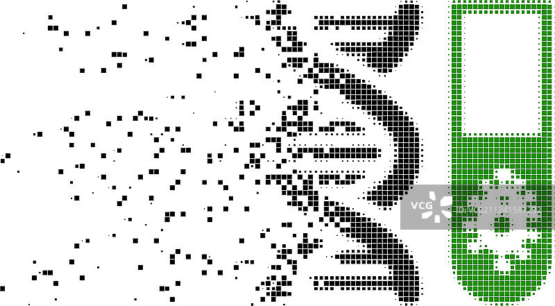 高科技微生物溶解像素图标图片素材
