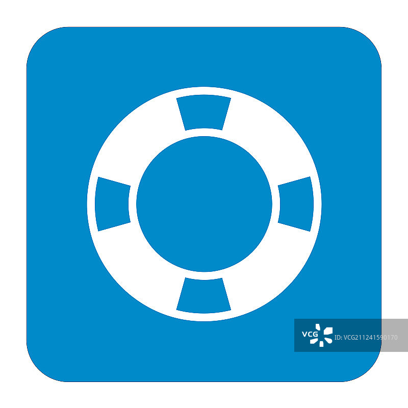 孤立的救生圈图标图片素材