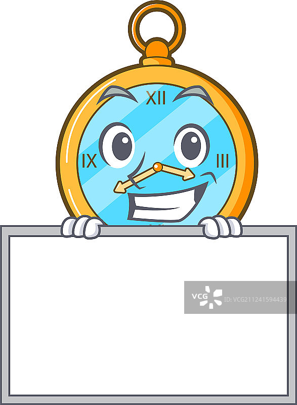 咧嘴笑着拿着怀表的男人图片素材