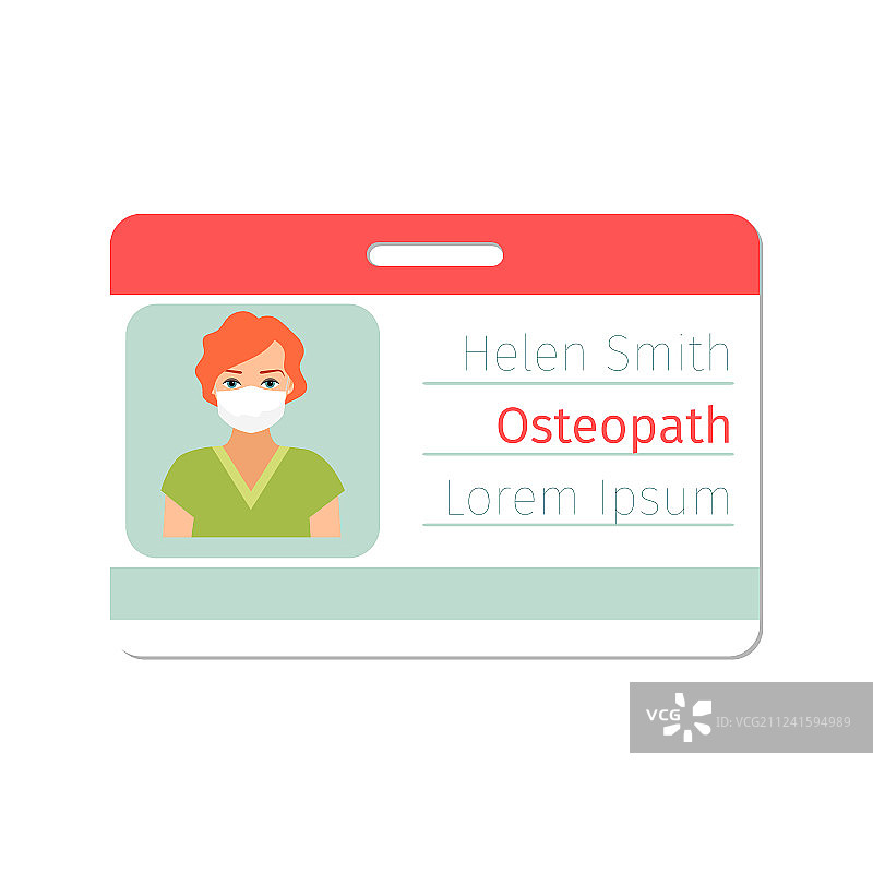 女骨科医生医疗专家徽章图片素材