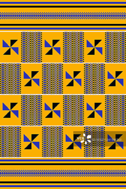 民族风 Kente花纹布图片素材