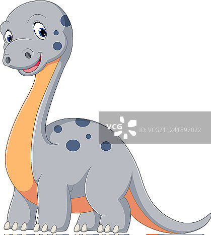 可爱的梁龙卡通图片素材