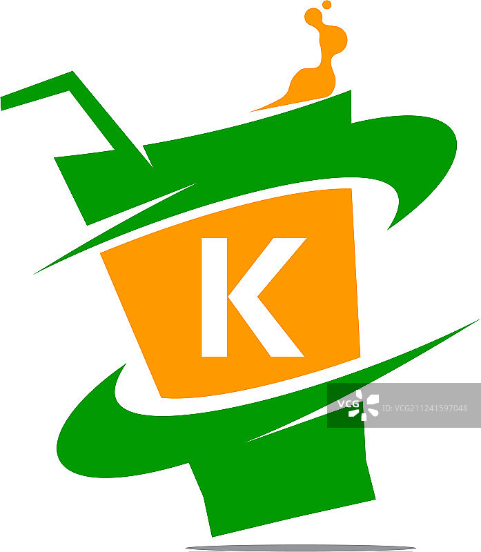 餐厅饮品首字母K图片素材