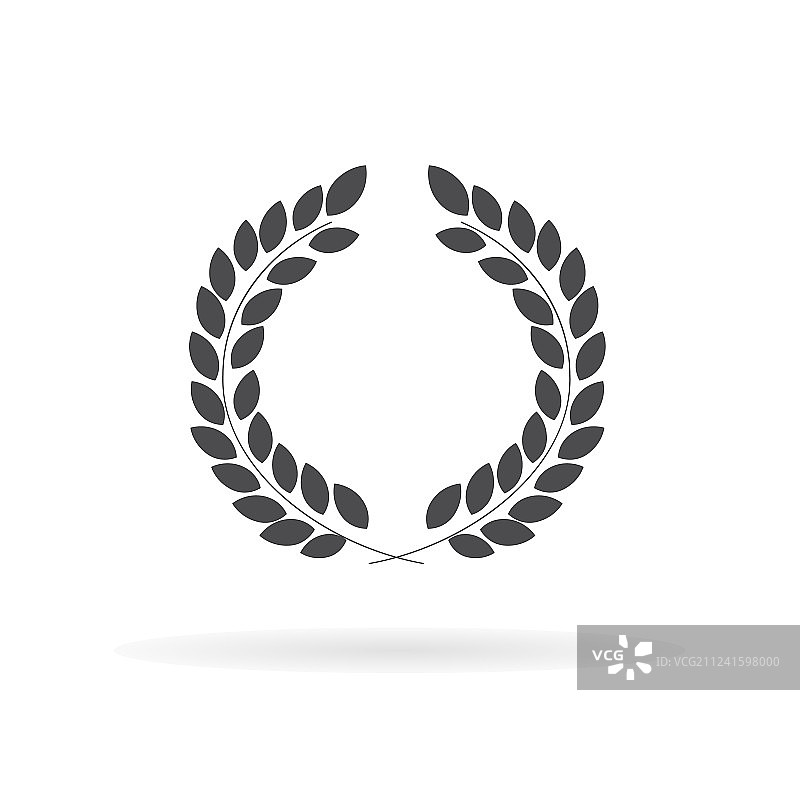 用于网络商业金融的月桂花环图标图片素材