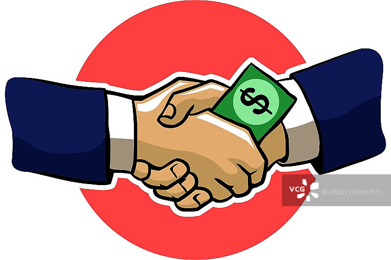 接受贿赂图片素材