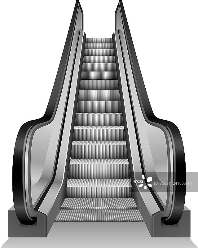 逼真风格的自动扶梯模型图片素材