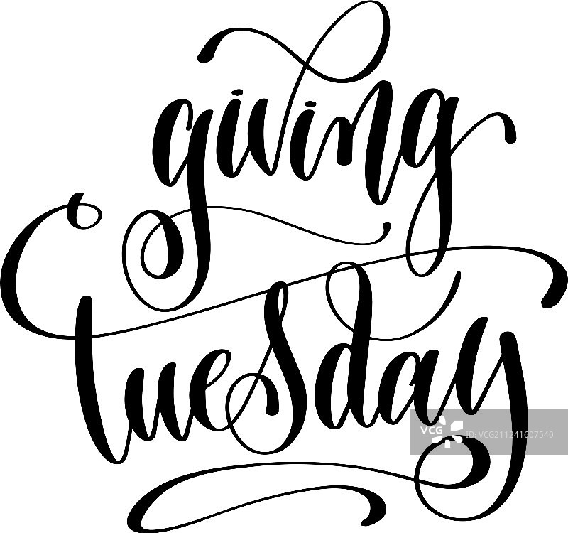 手绘“Giving Tuesday”活动图片素材
