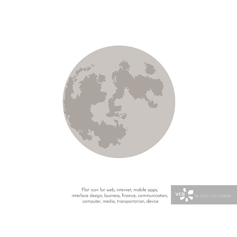 新月月相图标图片素材