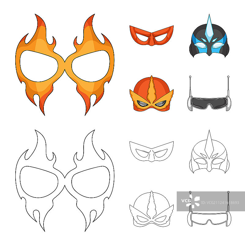 英雄与面具logo合集图片素材