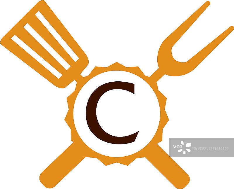 餐厅字母C标志图片素材