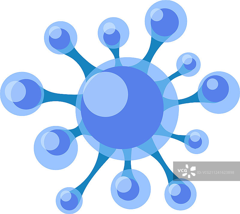 显微镜下的人类免疫缺陷病毒图片素材
