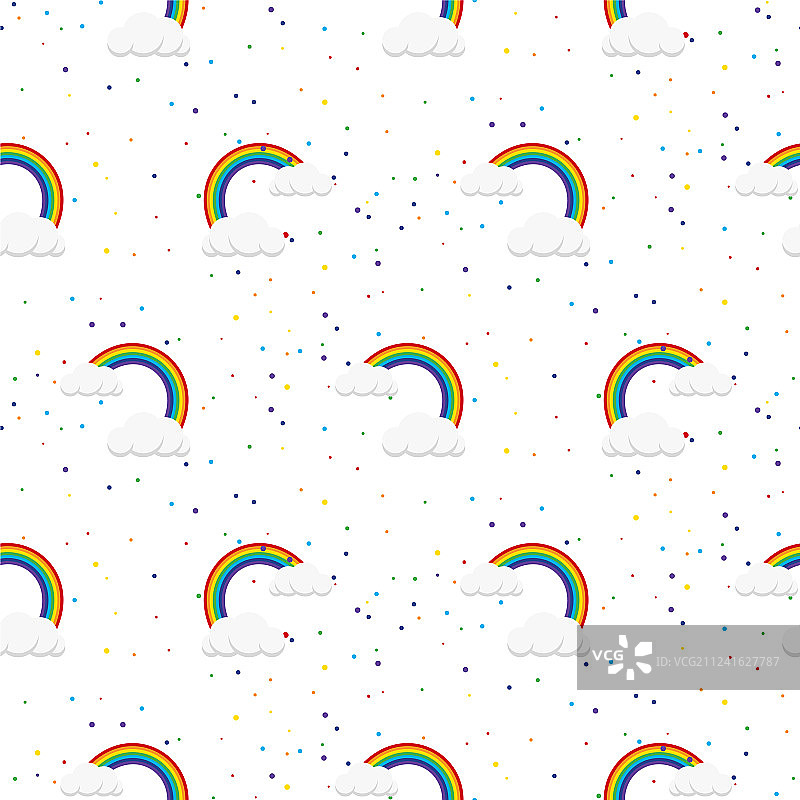 彩虹时尚无缝图案图片素材