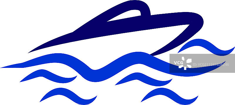 海上小船图标图片素材