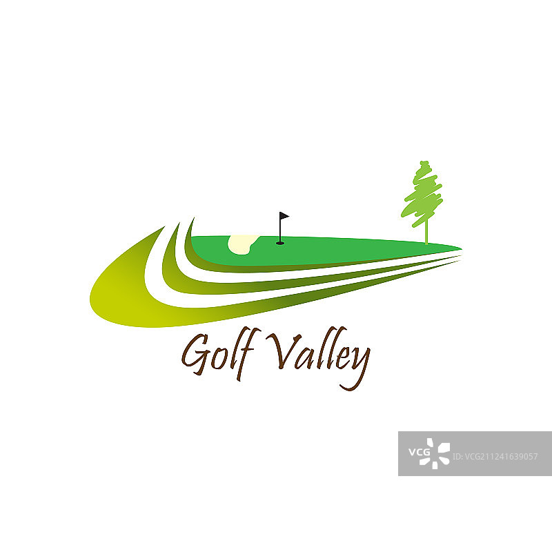 高尔夫练习场Logo设计图片素材