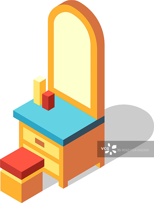 2.5D梳妆台图片素材