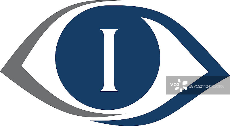 眼部护理解决方案字母I图片素材