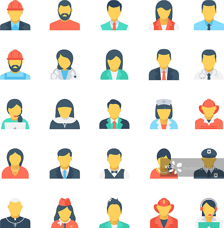 职业彩色图标1图片素材