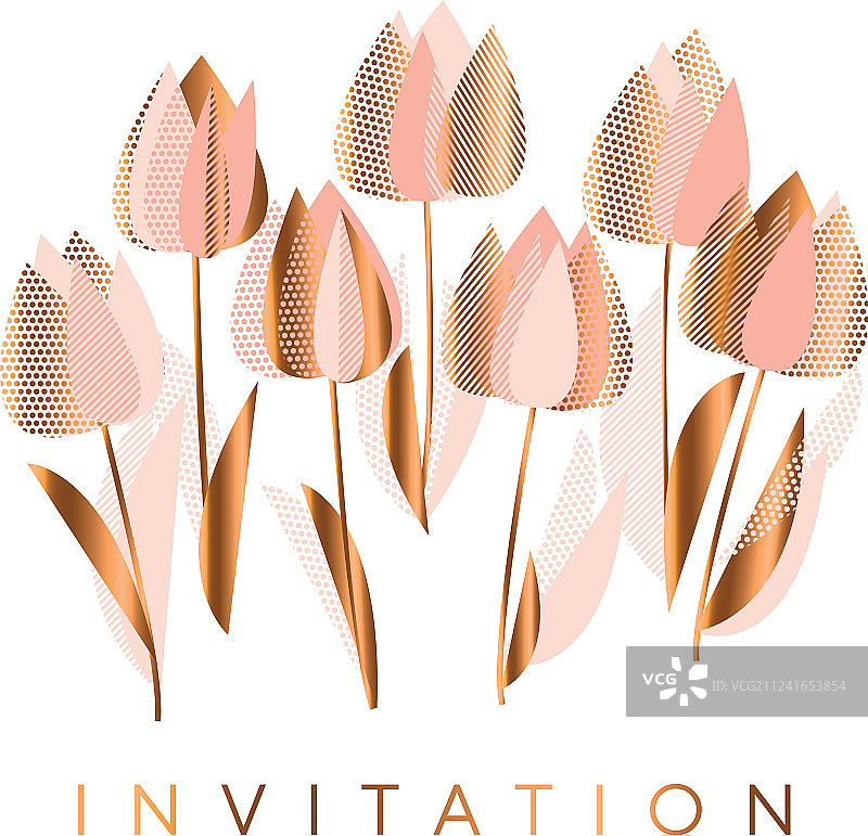 奢华抽象的郁金香花朵图片素材