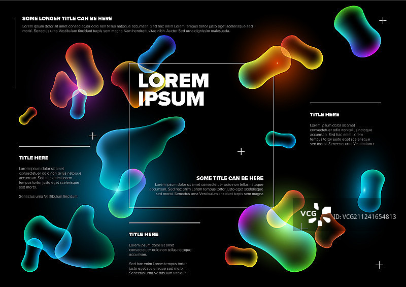 抽象生物学宣传单模板图片素材