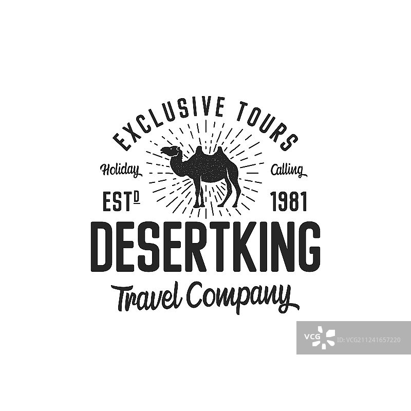 骆驼标志模板 旅游公司图片素材