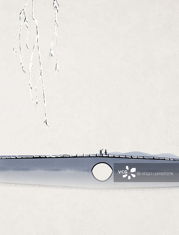 西湖十景断桥残雪图片素材