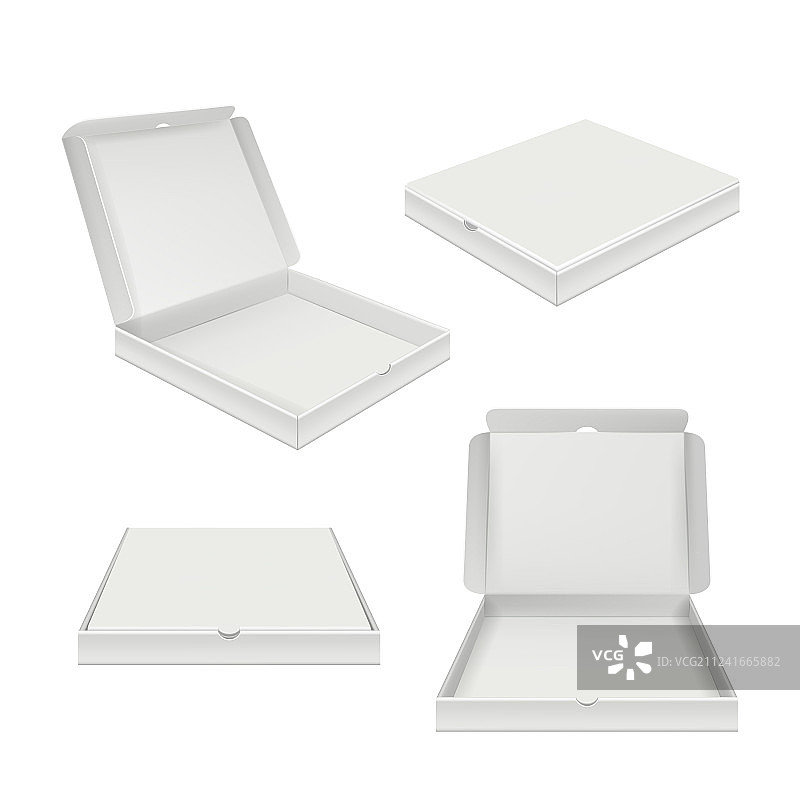 披萨盒样机快餐产品纸板图片素材