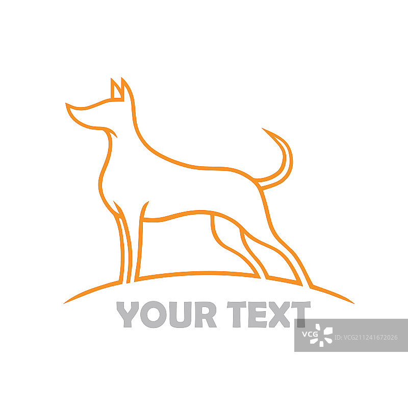 狗标志模板图片素材