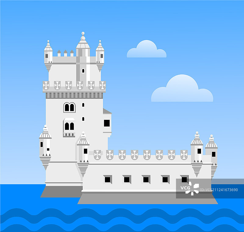 葡萄牙贝伦塔之旅图片素材