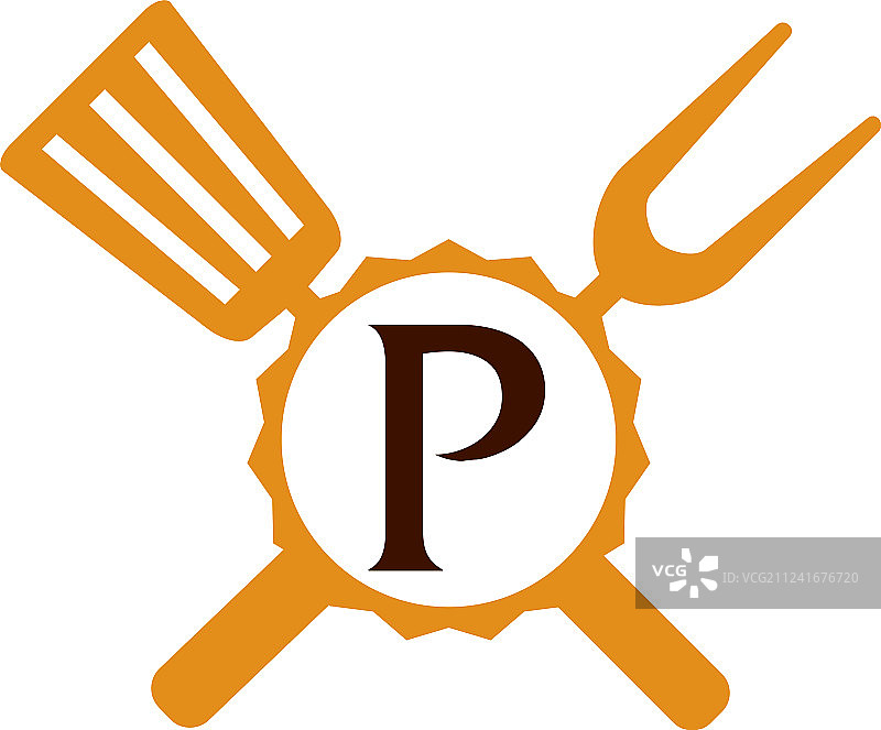 P字母餐厅Logo图片素材