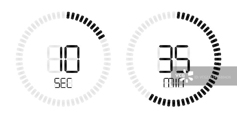 数字倒计时秒表图片素材