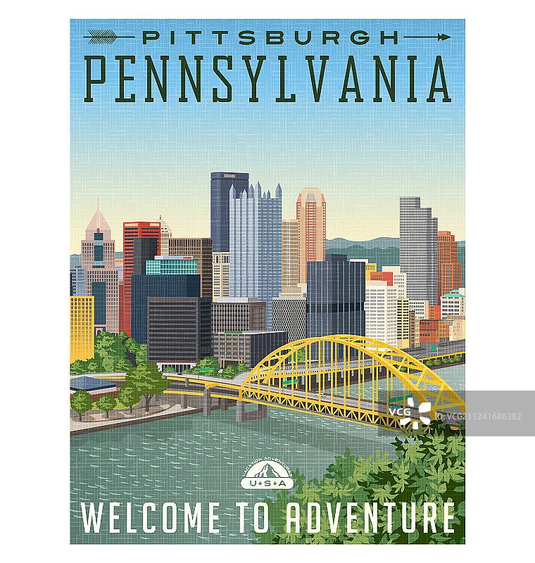 匹兹堡宣传海报图片素材