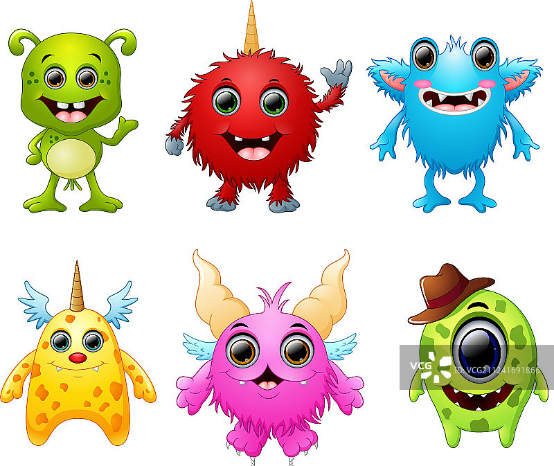 万圣节怪物合集图片素材