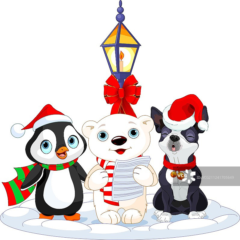 圣诞颂歌演唱者图片素材