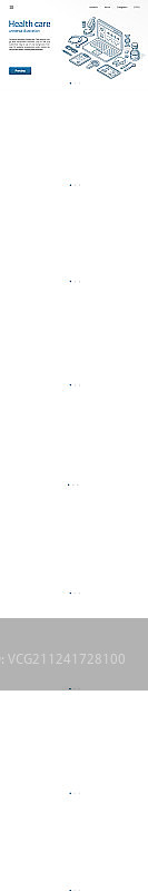 现代2.5D医药保健线条图片素材