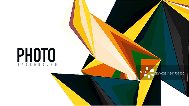 现代三角形表示模板图片素材