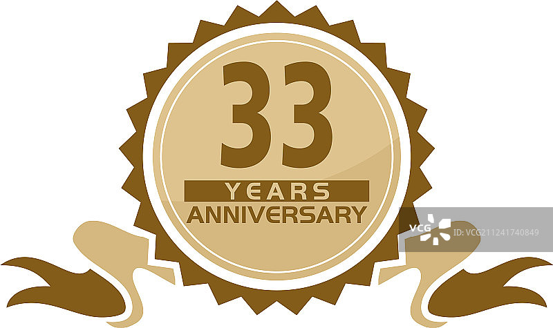 33周年丝带周年纪念图片素材