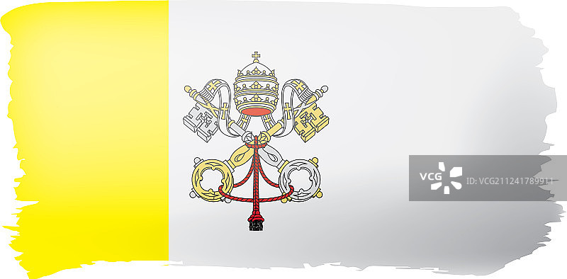 白色的梵蒂冈国旗图片素材