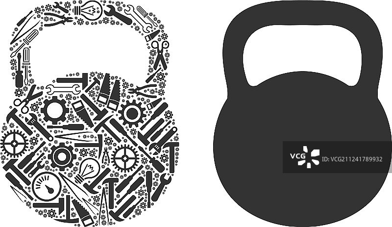 服务工具的重量组成图片素材