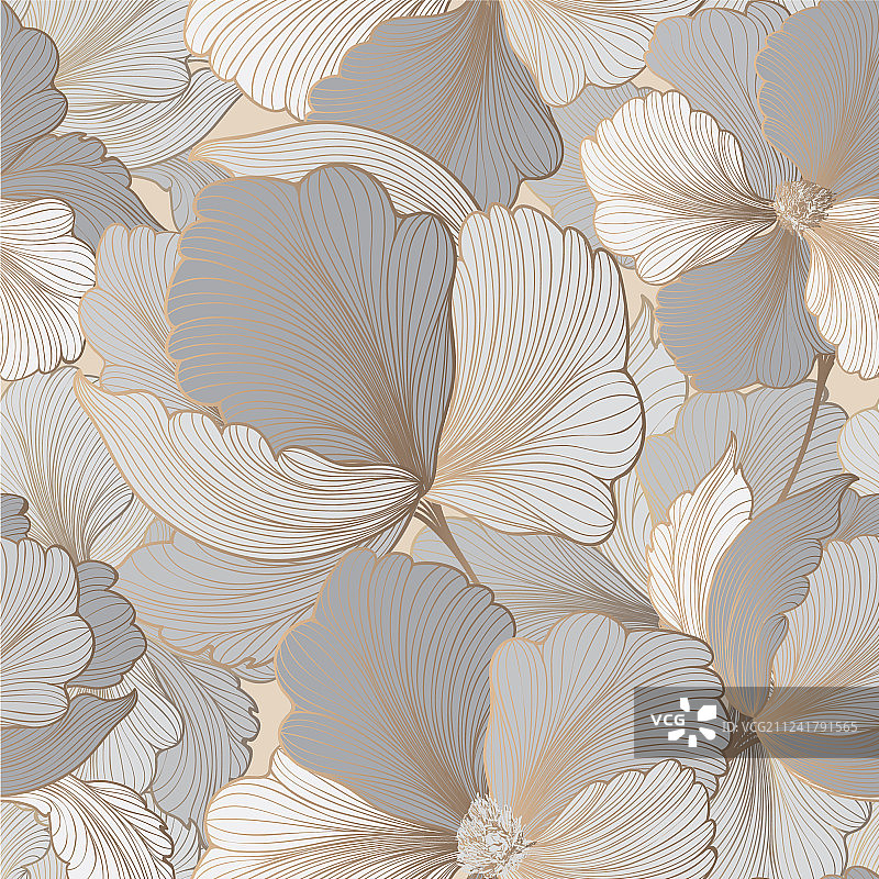 花无缝图案花背景图片素材