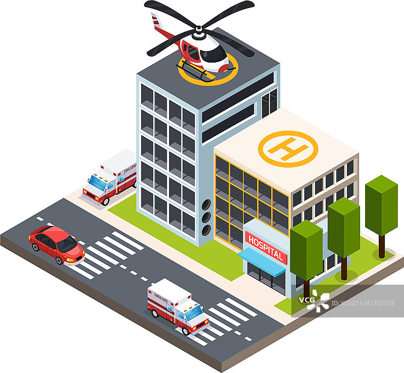 紧急情况2.5D示意图片素材