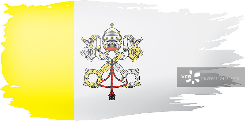 白色的梵蒂冈国旗图片素材