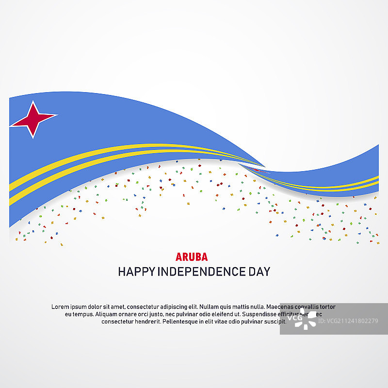 阿鲁巴独立日快乐背景图片素材