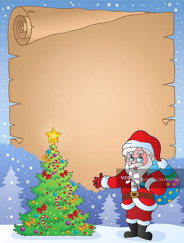 圣诞节主题羊皮纸9图片素材