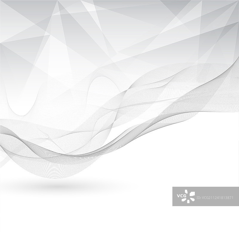 带线条的抽象灰白色低多边形图片素材