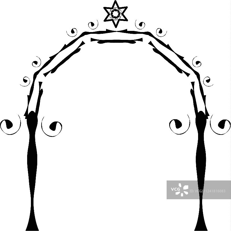 犹太婚礼仪式亭背景图片素材