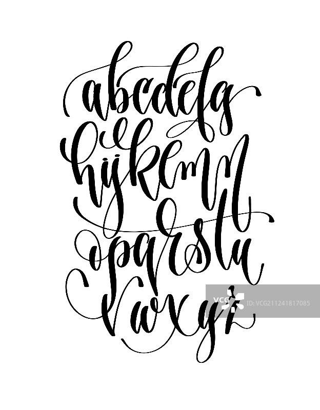 手写字母设计图片素材