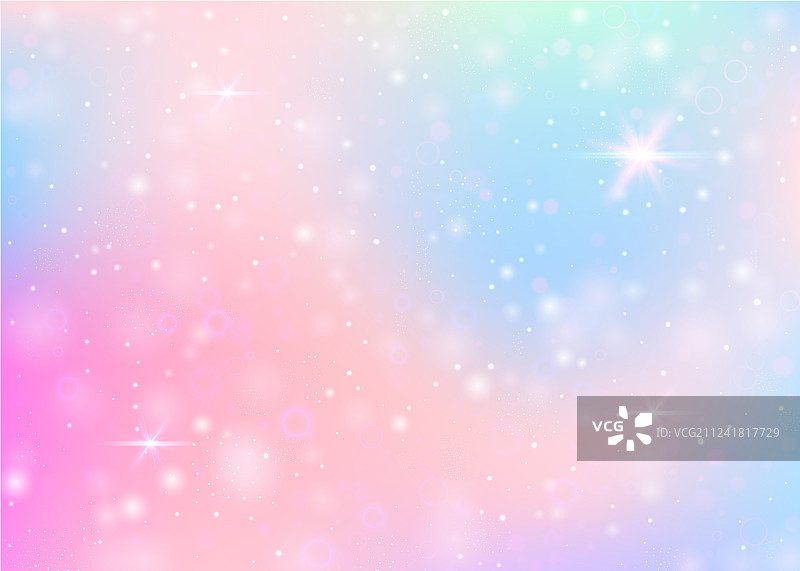 彩虹渐变网格独角兽背景图片素材