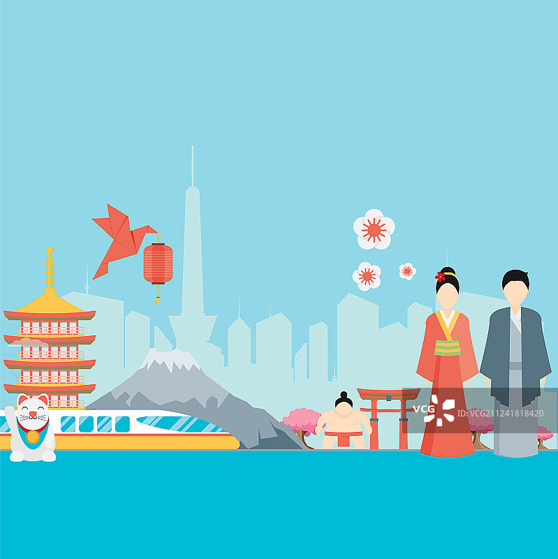 日式主题背景设计图片素材